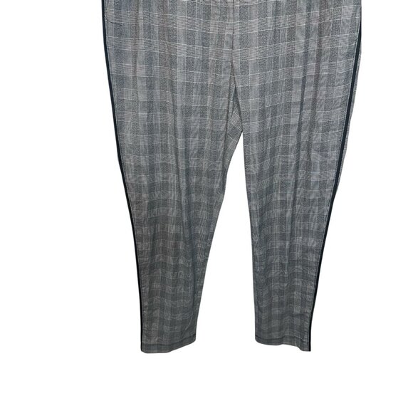 KENNETH COLE NEW YORK Women's Size Large Gray Plaid Elastic Waist Pants - Picture 5 of 12